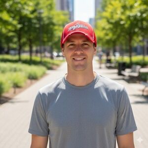 New Era MLB 1999 All-Star Game Red Mesh Back Hat Genuine Merchandise - Size M/L